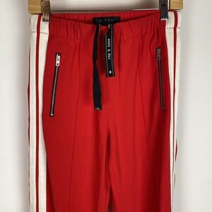 RAG & BONE Milo red track pants Red White Size XS